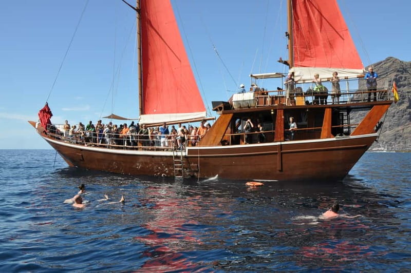 Adeje: Whale Watching Tour to Los Gigantes with lunch & swim - Lunch, drinks, music, and the onboard mood