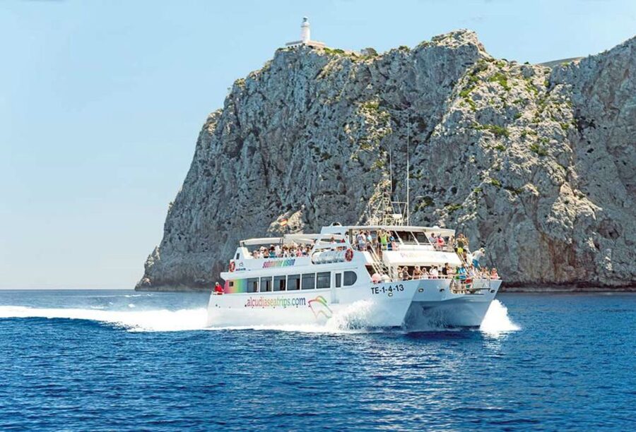 Alcudia: Boat Trip to Cap de Formentor and Formentor - Leaving Port Alcudia and passing Aucanada