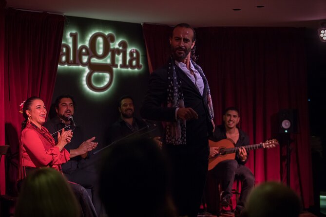Authentic flamenco show. Alegria and gastronomy Malaga - Entering the compact theatre near Malaga’s port