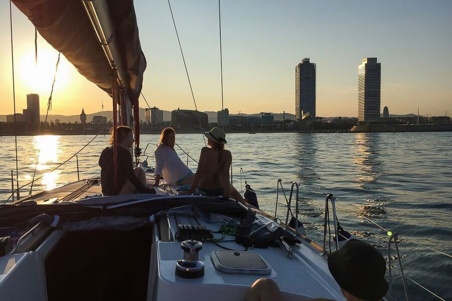Barcelona: Coastline Boat Trip with Snacks and Cava - Why the city view feels different from shore