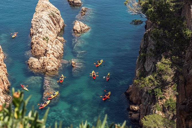 Barcelona Costa Brava Kayak, Snorkel & Cliff Jump Day Tour - Getting ready at S’Agaró and San Pol Beach