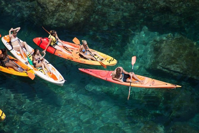 Barcelona Costa Brava Kayak, Snorkel & Cliff Jump Day Tour - Cliff jumps with room to choose