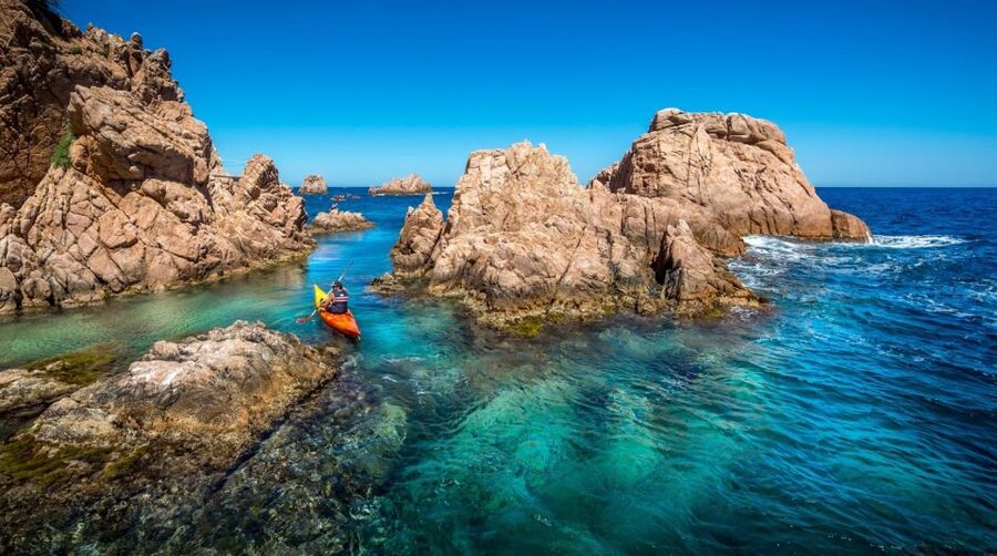 Barcelona: Costa Brava Kayak, Snorkel & Cliff Jump & Lunch - Walking the Camino de Ronda