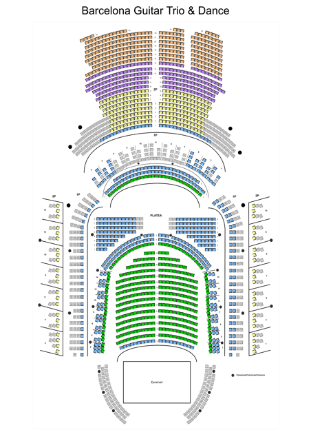 Barcelona: Guitar Trio & Dance @ Palau de la Música - Choosing between Platea and the upper floor