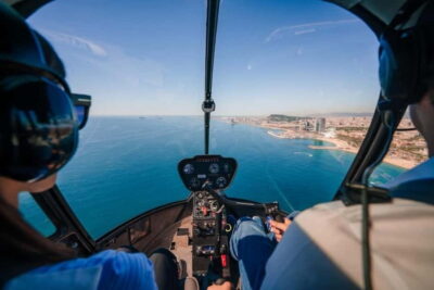 Helicopter Flight over Barcelona’s Coastline