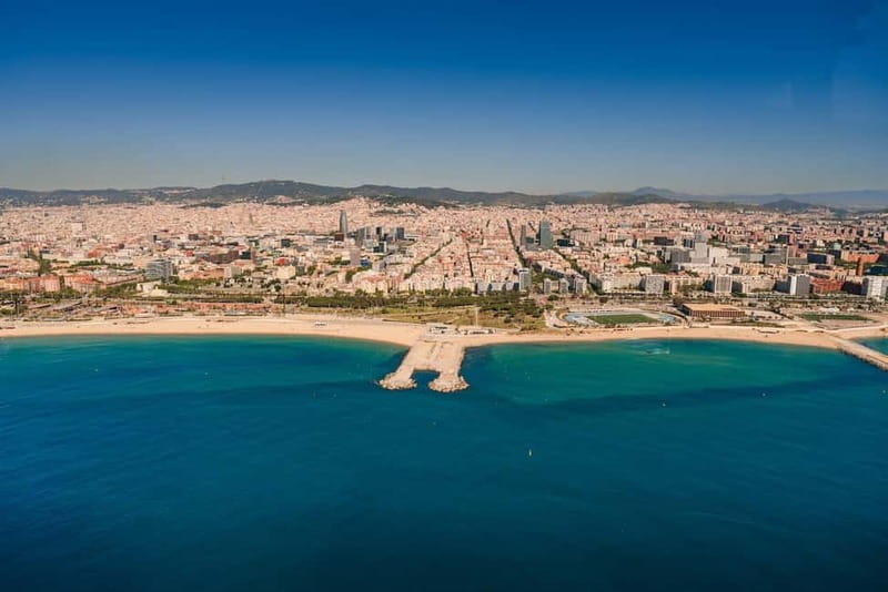 Barcelona: Helicopter Flight over Barcelona's Coastline - The 19th-century grid from the air