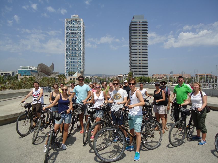 Barcelona Highlights Bike Tour: Cycle along the beach! - Port Olímpic, Barceloneta, and the Mediterranean