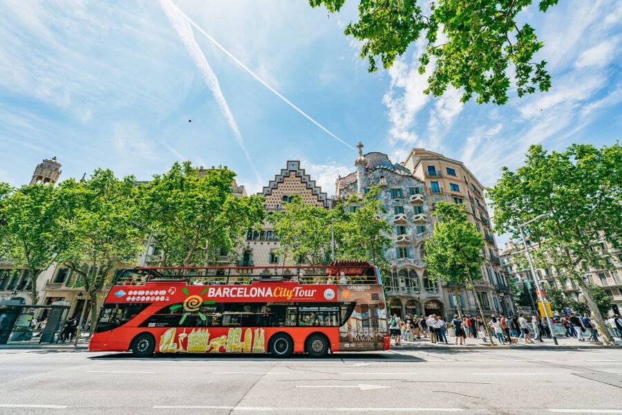 Barcelona Hop-On Hop-Off Bus and FC Barcelona Immersive Tour - Seeing Barcelona from the upper deck
