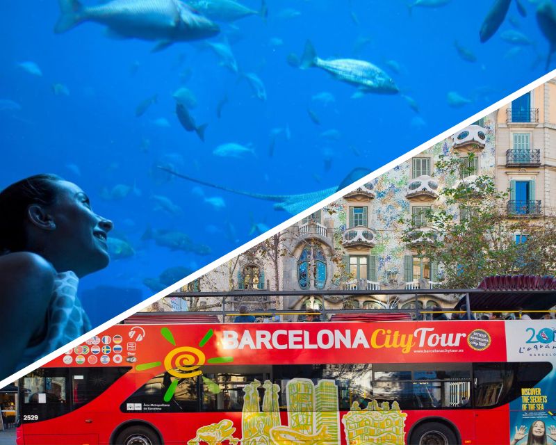 Barcelona: Hop-On Hop-Off Bus & Aquarium Tour - Green East Route: Gaudí, the coast, and El Born