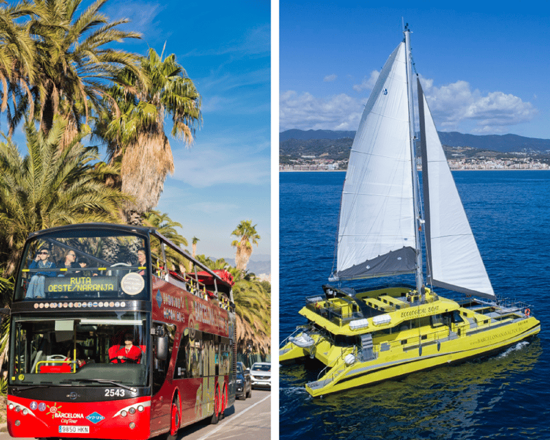 Barcelona: Hop-On Hop-Off Bus with Sailing Cruise - The orange route for Montjuïc, museums, and football