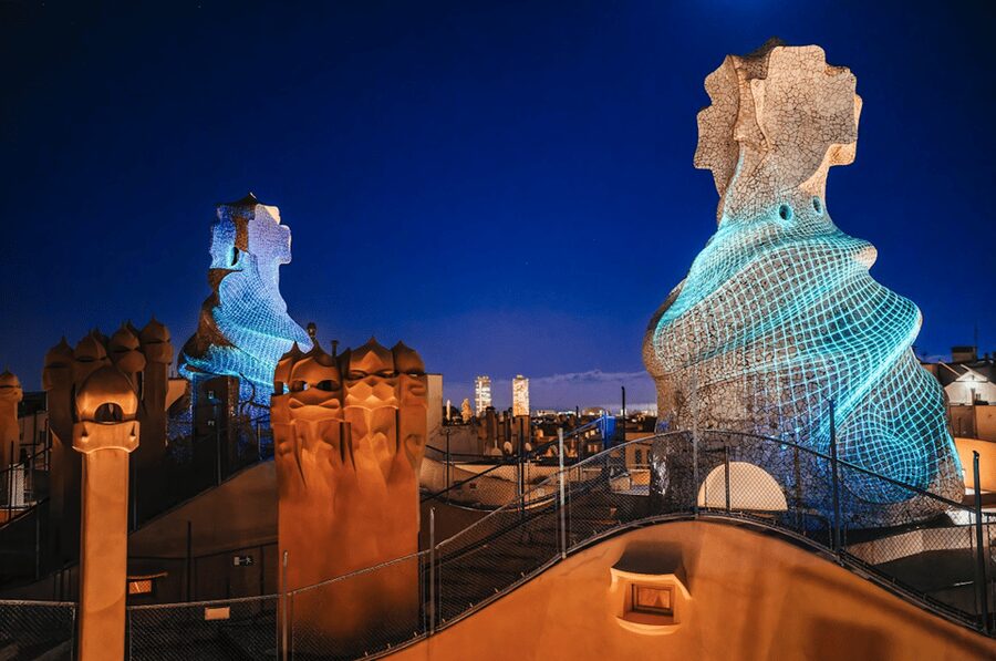 Barcelona: La Pedrera Night Experience - Seeing a modernist apartment and the penthouse