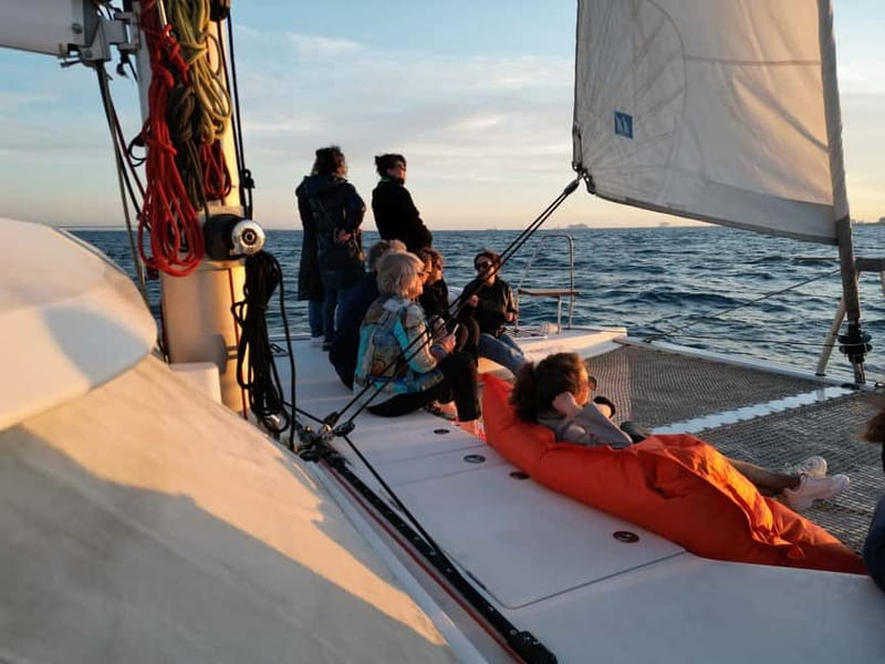 Barcelona: Luxury Catamaran Sunset Cruise - The first 40 minutes under sail