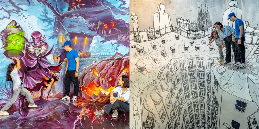 Barcelona: Museum of Illusions Entry Ticket - Taming a Dinosaur and Visiting the Grand Canyon