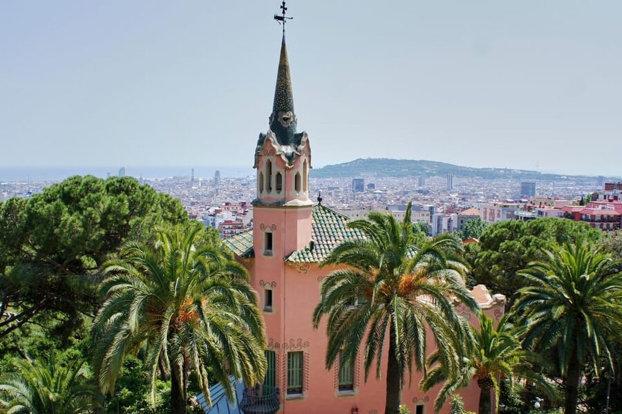 Barcelona: Park Güell and Gaudí House Museum Entry Ticket - The monumental area, Salamander, and mosaic terrace