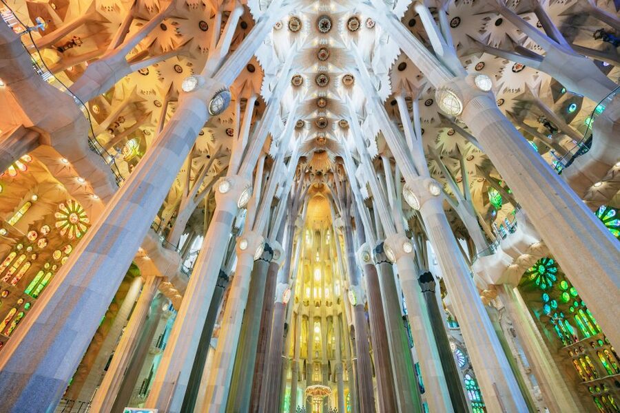 Barcelona: Sagrada Familia Skip-the-Line Entry Ticket & Tour - Inside the nave, look up and wait for the light