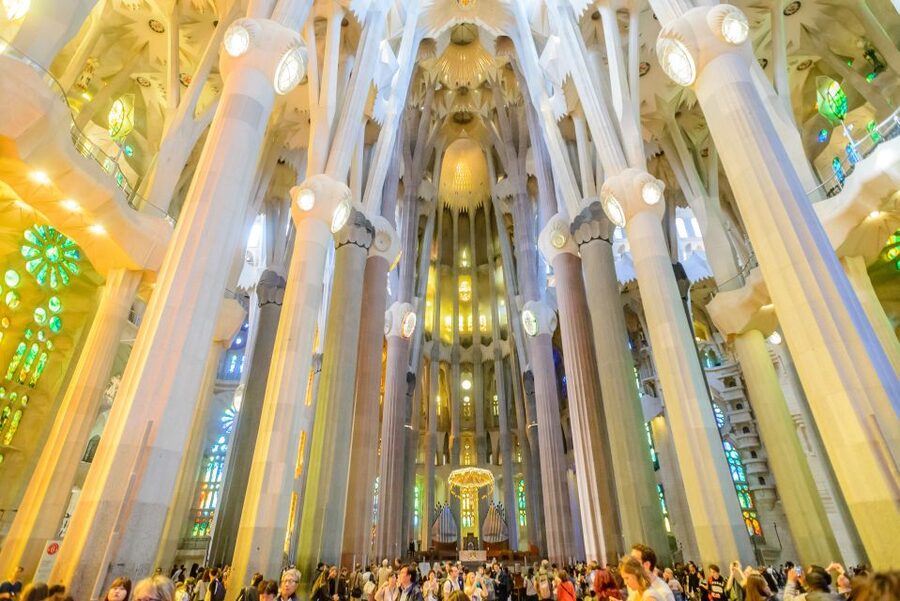 Barcelona: Sagrada Familia Tour & Optional Tower Visit - Taking the elevator to one tower