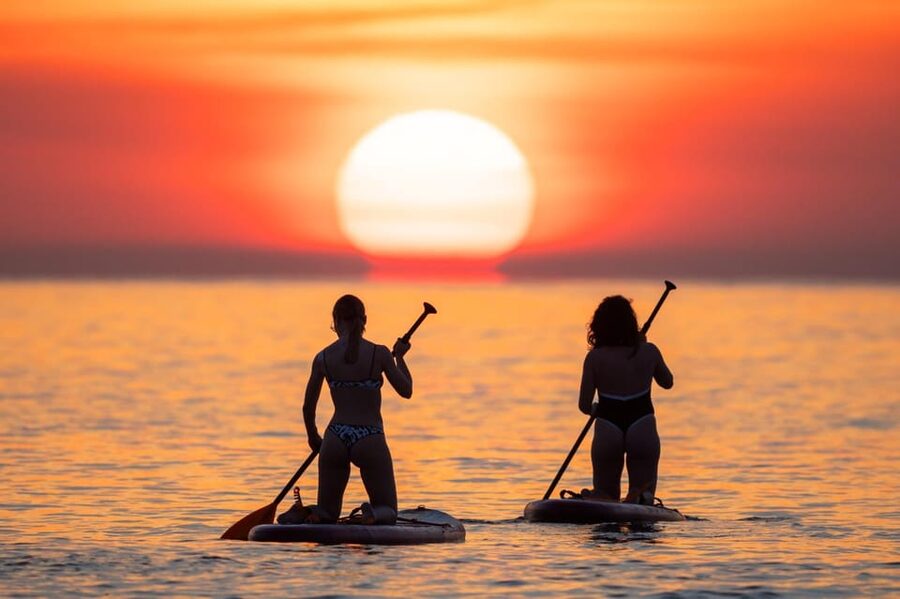 Barcelona: Sunrise Paddleboarding with Instructor and Photos - Ninety minutes beside the waking city