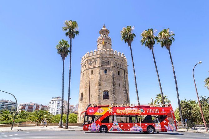 City Sightseeing Seville Hop-On Hop-Off Bus Tour - Stops 1 and 2: the river and Plaza de España
