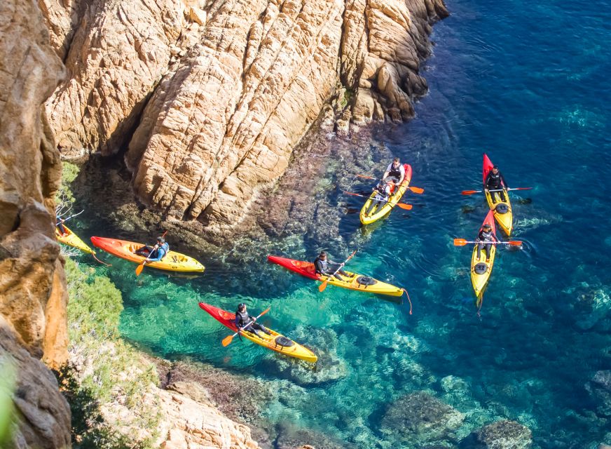 Costa Brava: Sea Caves Kayaking and Snorkeling Tour - Twenty minutes of snorkeling in clear water