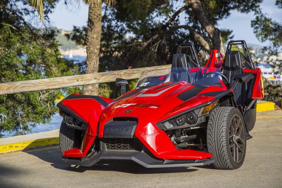 From Andratx: Formula Sunset Driving Tour - How the Slingshot feels on the road