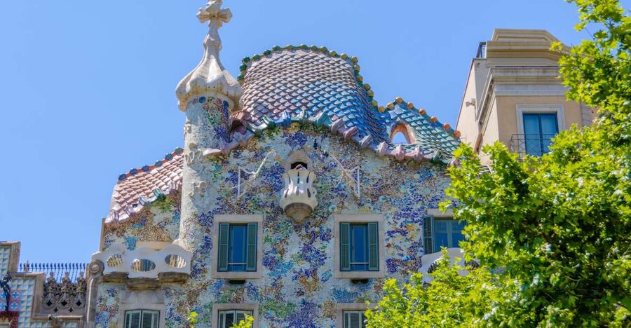From Costa Brava: Barcelona and Antoni Gaudí's Work Bus Tour - Casa Batlló in the city center