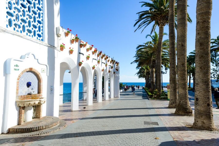 From Málaga: Caves of Nerja, Nerja and Frigiliana Day Tour - Meeting the bus near NH Málaga