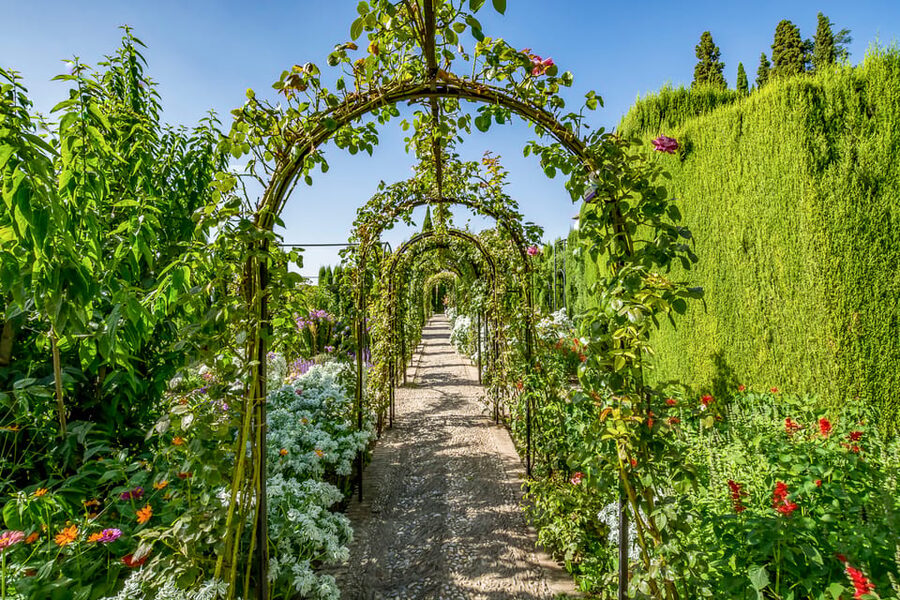 Granada: Alhambra Gardens and Generalife Ticket - The Alcazaba and its sand-colored towers