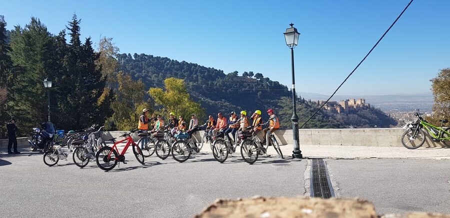 Granada: E-Bike Tour and Fast-Track Alhambra Ticket - Entering the Alhambra and Nasrid Palaces