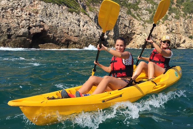 Kayak and snorkel excursion to Cova Tallada - Exploring inside Cova Tallada