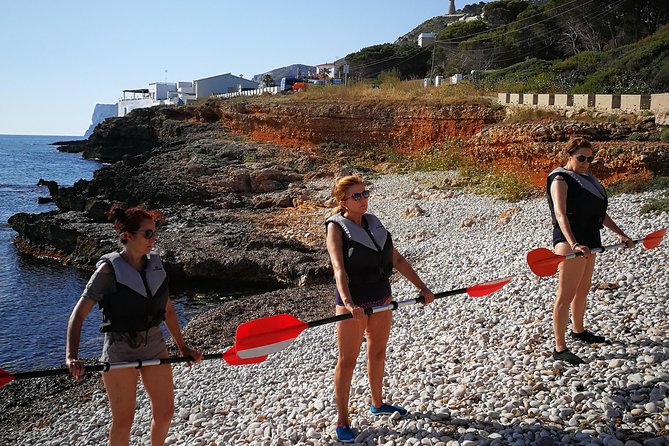 Kayak Dénia "Cova Tallada" + Snorkeling + Speleology - A simple snack before the paddle back