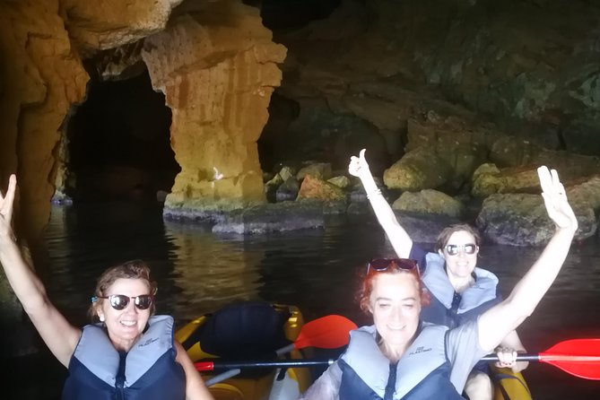 Kayak Dénia "Cova Tallada" + Snorkeling + Speleology - Paddling toward the carved cave