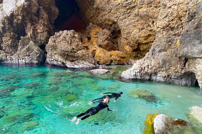 Kayak Paradise: Cala Portixol Snorkel, Cave & Cliff Jumping Tour - What the guides add to the outing