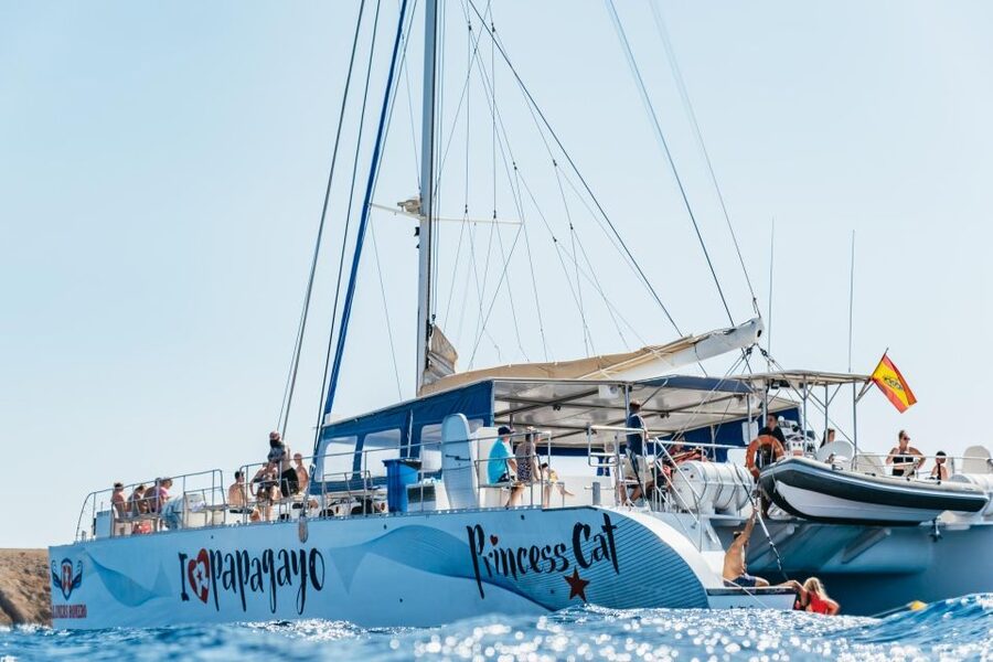 Lanzarote: Day Trip to the Papagayo Beaches by Catamaran - The coast between Puerto del Carmen and Papagayo