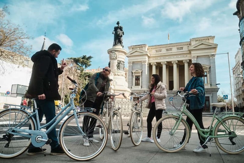 Madrid: Highlights Guided Vintage Bike Tour and Tapas Option - Starting in the Literary Quarter near C. de Moratín
