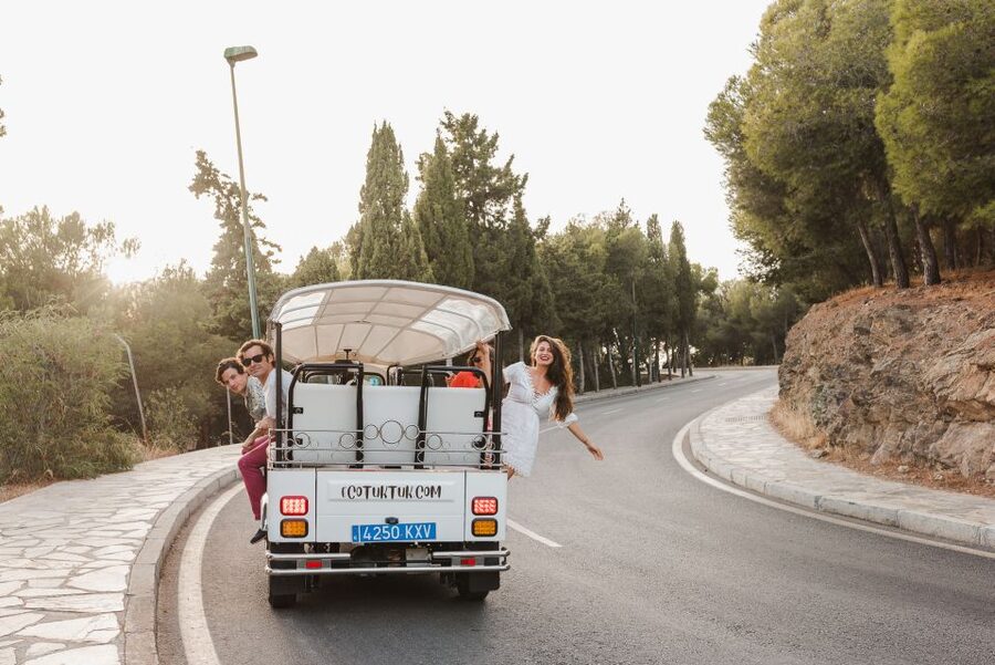 Malaga: Private City Tour by Eco Tuk Tuk - Bank of Spain and Malaga’s civic heart