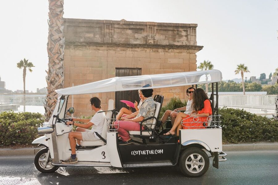 Malaga: Private City Tour by Eco Tuk Tuk - Centre Pompidou Malaga and the modern port