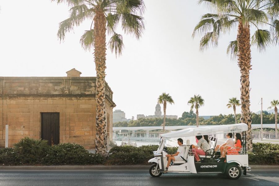 Malaga: Private City Tour by Eco Tuk Tuk - Gibralfaro Castle and the best viewpoint