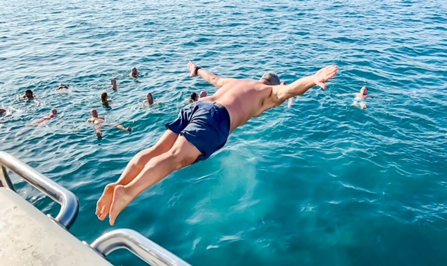 Málaga: Scenic Catamaran Cruise - Sun nets, shade, music, and the onboard bar