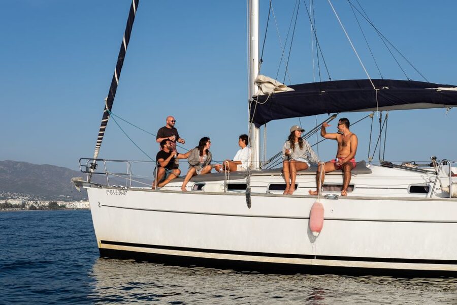 Marbella: Sailing & Dolphin Watching with Snacks and Drinks - Sailing out from Puerto Banús
