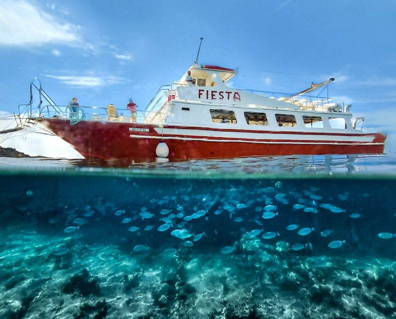 Menorca: Full-Day Boat Tour with Paella Lunch - Starting from Ciutadella and finding the red Fiesta boat