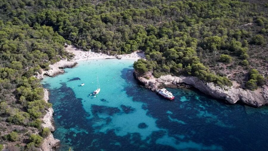 Menorca: Full-Day Boat Tour with Paella Lunch - Son Saura: a second chance to swim