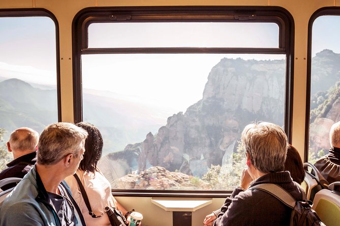 Montserrat & Cogwheel Train, Gourmet Wine Tasting & Tapas/Lunch - Riding the cogwheel train into the mountains