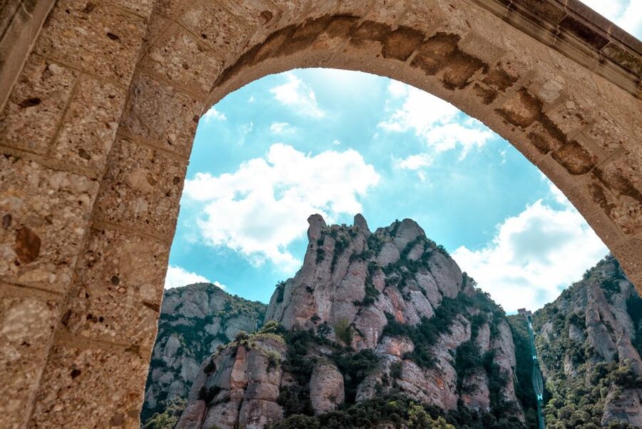 Montserrat: Morning or Afternoon Half-Day Trip with Pickup - Arriving at the monastery and mountain