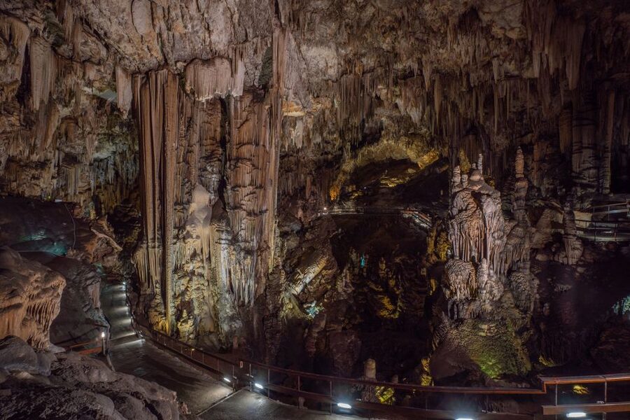 Nerja: Caves of Nerja Entry Ticket with Audio Guide - Walking through the public chambers