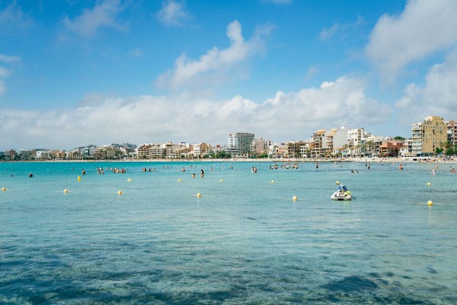 Palma Bay: Parasailing Experience - The launch and 50-meter flight