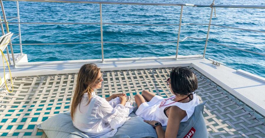 Palma: Catamaran Cruise with Swimming and Snorkelling - Cap Enderrocat and Cala Vella by catamaran