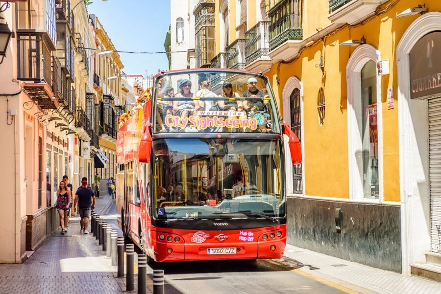 Seville: City Sightseeing Hop-On Hop-Off Bus Tour - Use the walking tours to reach the streets the bus cannot