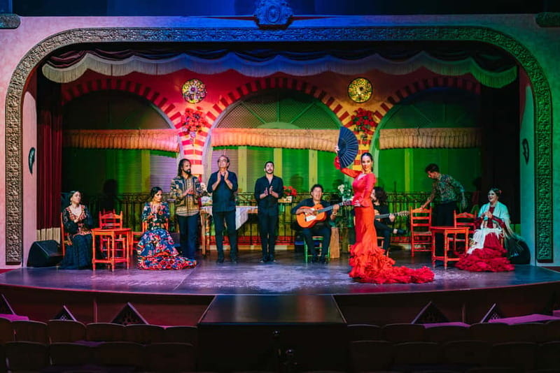 Seville: Flamenco at El Palacio Andaluz with Optional Dinner - Entering an Andalusian palace setting