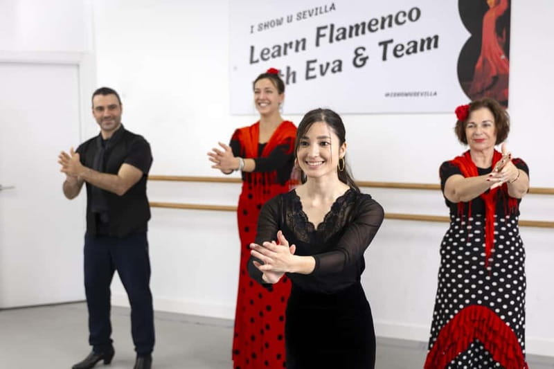Seville: Flamenco Dance Class with Optional Costume - The middle of the class: learning the steps