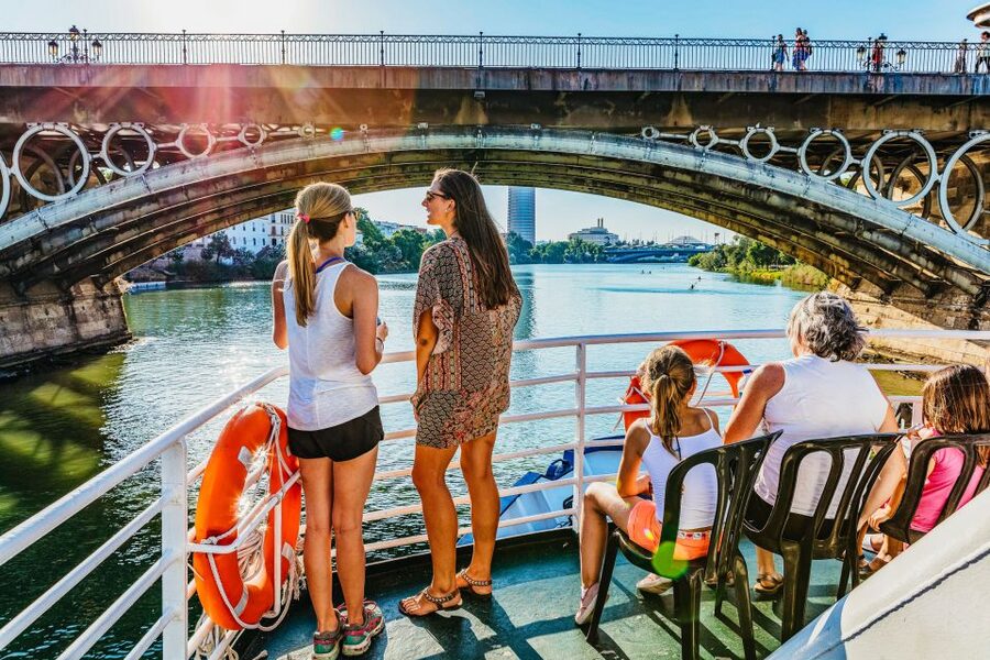 Seville: Guadalquivir River Cruise - Passing the Puente de Triana